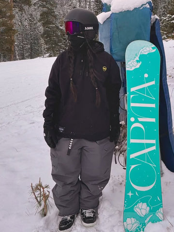 Snowverb Women's Baggy Snow Pants Snowboard Bib Overalls