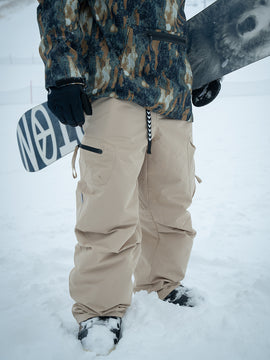 Men's Mountain Expedition Baggy Snow Pants with Side Cargo Pockets