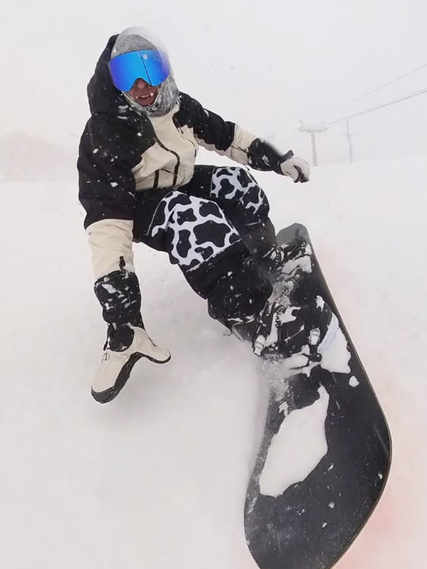 Men's All Weather Reflective Swaggy Graphic Cargo Snow Pants