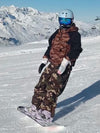 Men's Mountain Freestyle Cargo Pocket Pullover Bomber Snowboard Jacket