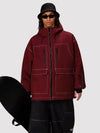 Men's UrbanCraft Workwear Utility Freestyle Snowboard Jacket – Reflective Hood & Street Style