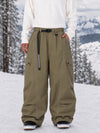 Men's Wild Motion Reflective Cargo Pockets Extra Baggy Snowboard Pants
