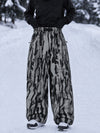 Women's Wild Motion Reflective Cargo Pockets Extra Baggy Snowboard  Pants