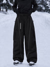 Women's Wild Motion Reflective Cargo Pockets Extra Baggy Snowboard  Pants