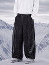 Men's Nightline Reflective Curve Park Baggy Snowboarding Pants