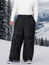 Men's Nightline Park Rider Reflective Trim Cargo Pockets Baggy Snow Pants