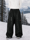 Men's Utility Techline Durable Stretch Cargo Baggy Freestyle Fit Snowboard Pants