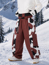 Men's Reflective Wild Motion Colorblock Extra Baggy Snowboard Pants