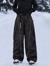 Women's Wild Motion Reflective Cargo Pockets Extra Baggy Snowboard  Pants