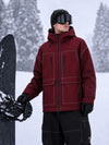 Men's UrbanCraft Workwear Utility Freestyle Snowboard Jacket – Reflective Hood & Street Style