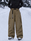 Women's Wild Motion Reflective Cargo Pockets Extra Baggy Snowboard  Pants