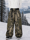 Men's Wild Motion Super Baggy Snow Pants – Multi Pocket Reflective Colorblock Design