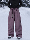 Women's Wild Motion Reflective Cargo Pockets Extra Baggy Snowboard  Pants