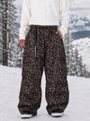 Men's Wild Motion Reflective Cargo Pockets Extra Baggy Snowboard Pants