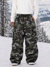 Men's Wild Motion Reflective Cargo Pockets Extra Baggy Snowboard Pants