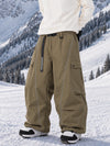 Men's Wild Motion Reflective Cargo Pockets Extra Baggy Snowboard Pants