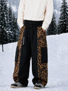 Men's Reflective Wild Motion Colorblock Extra Baggy Snowboard Pants