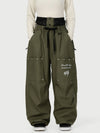 Women's Camden Punk Rivet Street Utility Cargo Snowboard Pants – Baggy Freestyle Fit