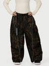 Women's Wild Motion Reflective Cargo Pockets Extra Baggy Snowboard  Pants
