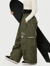 Women's Camden Punk Rivet Street Utility Cargo Snowboard Pants – Baggy Freestyle Fit