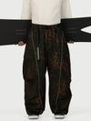 Men's Wild Motion Reflective Cargo Pockets Extra Baggy Snowboard Pants