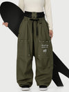 Women's Camden Punk Rivet Street Utility Cargo Snowboard Pants – Baggy Freestyle Fit