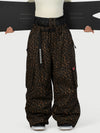 Women's Street Utility Cargo Baggy Snow Pants – Multi Pocket Belt Design
