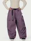 Women's Wild Motion Reflective Cargo Pockets Extra Baggy Snowboard  Pants