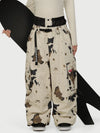 Women's Street Utility Cargo Baggy Snow Pants – Multi Pocket Belt Design