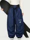 Women's Camden Punk Rivet Street Utility Cargo Snowboard Pants – Baggy Freestyle Fit
