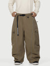 Men's Wild Motion Reflective Cargo Pockets Extra Baggy Snowboard Pants