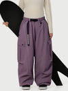 Women's Wild Motion Reflective Cargo Pockets Extra Baggy Snowboard  Pants