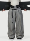 Women's Urban Vibe Workwear-Inspired Rivet-Trim Wide Fit OG Baggy Snowboard Pants