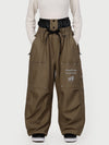 Women's Camden Punk Rivet Street Utility Cargo Snowboard Pants – Baggy Freestyle Fit