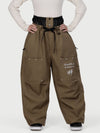 Women's Camden Punk Rivet Street Utility Cargo Snowboard Pants – Baggy Freestyle Fit