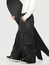 Men's Wild Motion Reflective Cargo Pockets Extra Baggy Snowboard Pants
