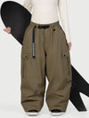 Women's Wild Motion Reflective Cargo Pockets Extra Baggy Snowboard  Pants