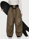 Women's Camden Punk Rivet Street Utility Cargo Snowboard Pants – Baggy Freestyle Fit