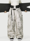 Women's Urban Vibe Workwear-Inspired Rivet-Trim Wide Fit OG Baggy Snowboard Pants