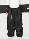 Men's Wild Motion Reflective Cargo Pockets Extra Baggy Snowboard Pants
