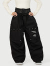 Women's Camden Punk Rivet Street Utility Cargo Snowboard Pants – Baggy Freestyle Fit