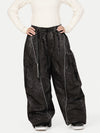 Women's Wild Motion Reflective Cargo Pockets Extra Baggy Snowboard  Pants