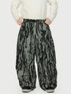Men's Wild Motion Reflective Cargo Pockets Extra Baggy Snowboard Pants