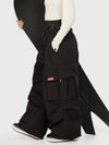 Women's Street Utility Cargo Baggy Snow Pants – Multi Pocket Belt Design