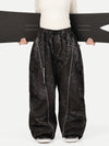 Women's Wild Motion Reflective Cargo Pockets Extra Baggy Snowboard  Pants