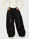 Women's Wild Motion Reflective Cargo Pockets Extra Baggy Snowboard  Pants