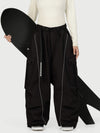 Women's Wild Motion Reflective Cargo Pockets Extra Baggy Snowboard  Pants