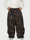 Men's Wild Motion Reflective Cargo Pockets Extra Baggy Snowboard Pants