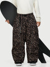 Men's Wild Motion Reflective Cargo Pockets Extra Baggy Snowboard Pants