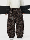 Men's Wild Motion Reflective Cargo Pockets Extra Baggy Snowboard Pants